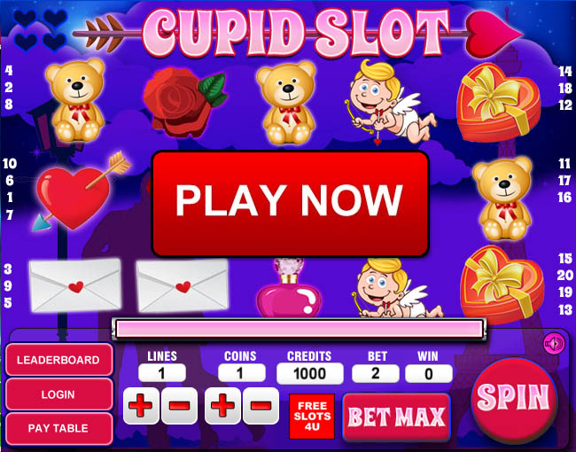 Cupid Slot  Game 20 Payline Slot Screenshot
