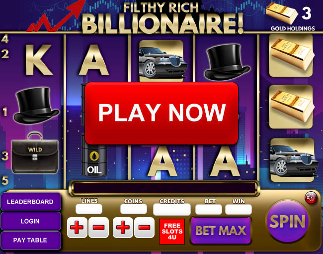Filthy Rich Billionaire Slots  5 Paylines Slot Screenshot