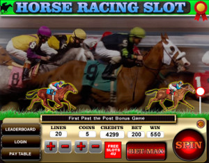 horse racing slot first past the post Bonus Game
