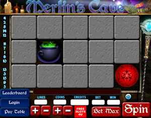 Merlin's cave slot Match Pairs  Bonus Game 3