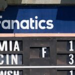 fanatics advertisement at oakland athletics game